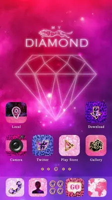 My Diamond GOLauncher EX Theme android App screenshot 3